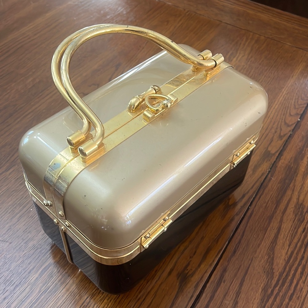 Vintage lined acrylic purse